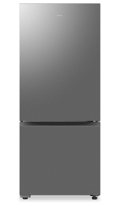 Samsung 28\" 15 Cu. Ft. Counter-Depth Bottom Mount Refrigerator – Silver - RB15DG6000SRAA