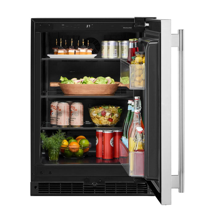 KitchenAid 24\" Undercounter Wine Cooler – Stainless Steel - KUWL324SSB