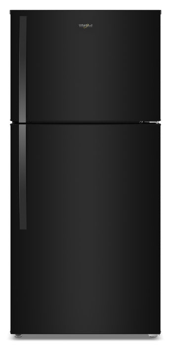 Whirlpool 29.5\" 19 Cu. Ft. Top Freezer Refrigerator with Total Coverage Cooling - Black - WRTX7419SB