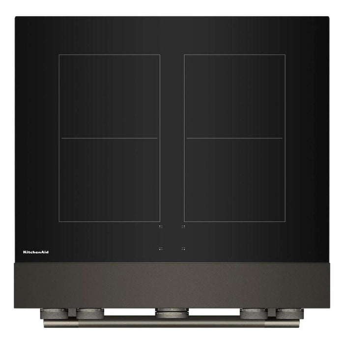 KitchenAid 30\" 4.1 Cu. Ft. Freestanding Convection Range with No Preheat Air Fry - Black Ore - KFIS930SBE