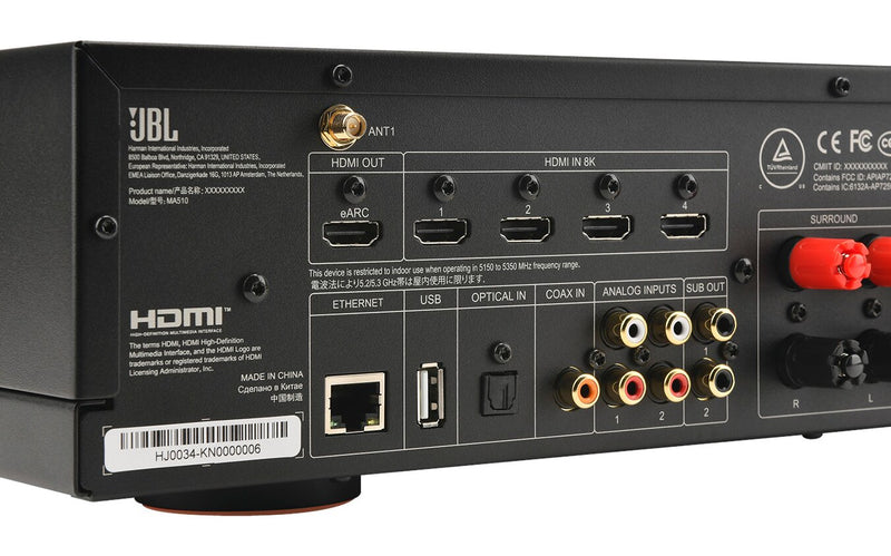 JBL MA510 5.2-Channel 8K AV Receiver - Black (JBLMA510BLKAM)