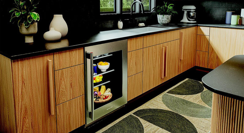 KitchenAid 24\" Undercounter Refrigerator with Metallic Accents – PrintShield Stainless Steel - KURR524SPS