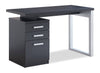 Oscar 47\" Reversible Office Desk with Storage – Matte Black