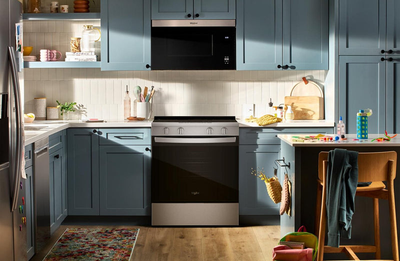 Whirlpool 30\" 5.3 Cu. Ft. Smart Electric Range with Air Cooking - Stainless Steel - YWSES4530TZ