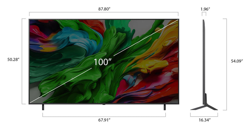 LG 100\" QNED85 evo AI Mini-LED 4K UHD Smart webOS TV (100QNED85AU.ACC) - 2025 Model