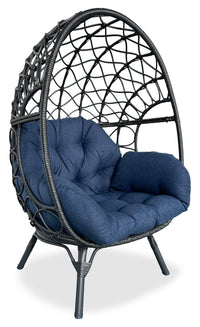 Coco Egg Outdoor Patio Chair - Blue 