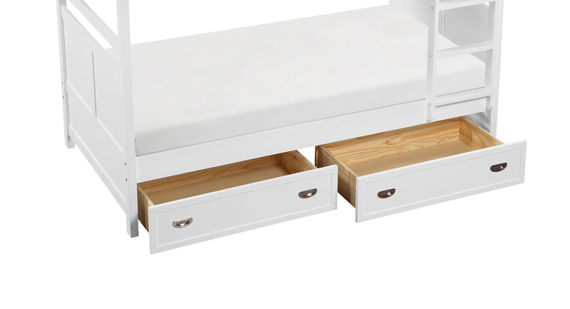 Quinn Trundle Drawers for Bed or Bunk, Set of 2 - White