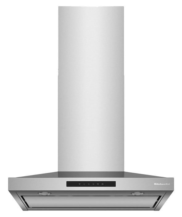 KitchenAid 30\" Wall-Mount 4-Speed Canopy Range Hood – Stainless Steel - KVWC730SSS
