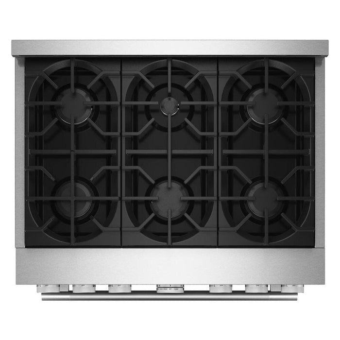 KitchenAid 36\" 5.1 Cu. Ft. Gas Range with No Preheat Air Fry Mode - Stainless Steel - KFGS936SSS