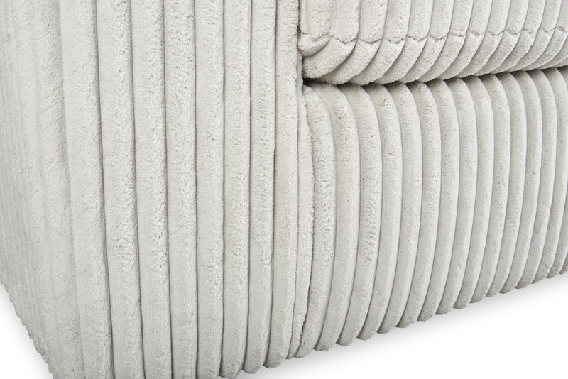 Willow 66\" Light Grey Fabric Loveseat with Track Arms and Reversible Seat and Back Cushions