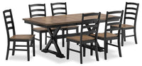 Raven 7pc Dining Package with 60-78