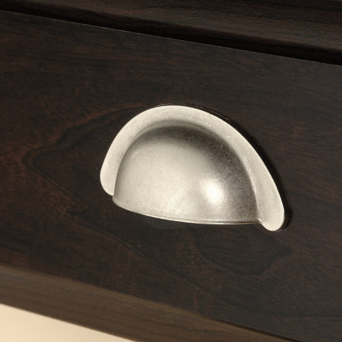 Murray 53” Traditional Lift Top Office Desk with Storage - Dark Brown