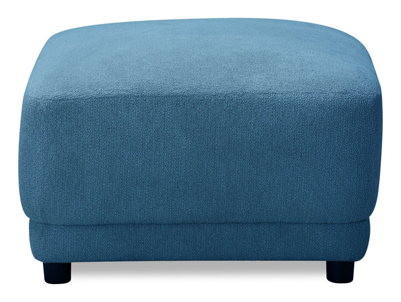 Voyage Modular Fabric Ottoman – Blue