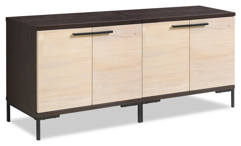 Sonora 2-piece TV Stand with Storage for TVs up to 60\"- Dark Oak