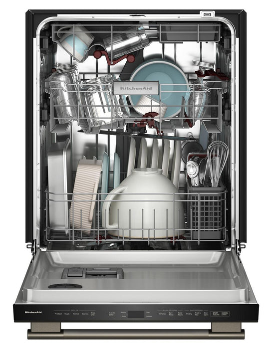 KitchenAid 24\" 44 dBA Dishwasher with 360° Max Jets™ Third Rack – Black Ore - KDTS624SBE