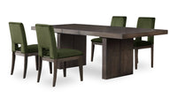 Zelda 5pc Dining Set with Table & 4 Chairs, 78-96