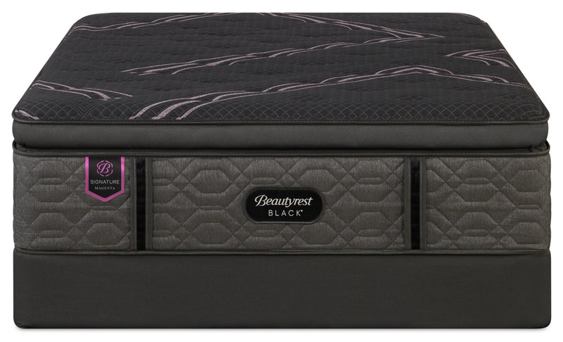 Beautyrest Black Signature Magenta Euro Pillowtop Full Mattress Set