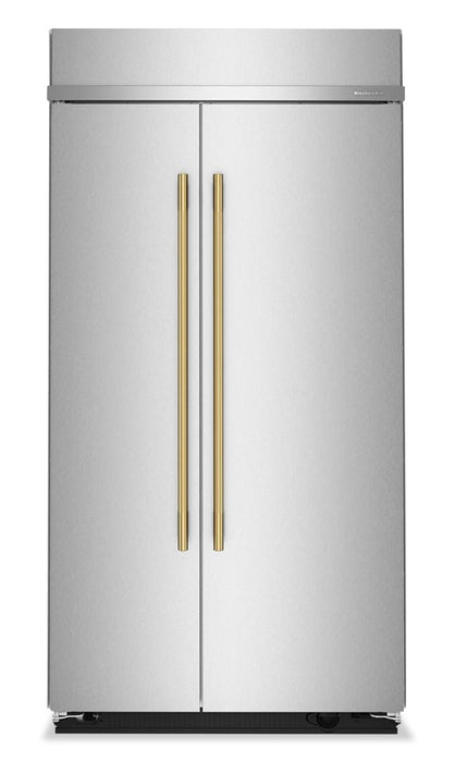 Kitchenaid 42\" 25.5 Cu. Ft. Built-In Side-by-Side Refrigerator – Stainless Steel - KBSN742SPS