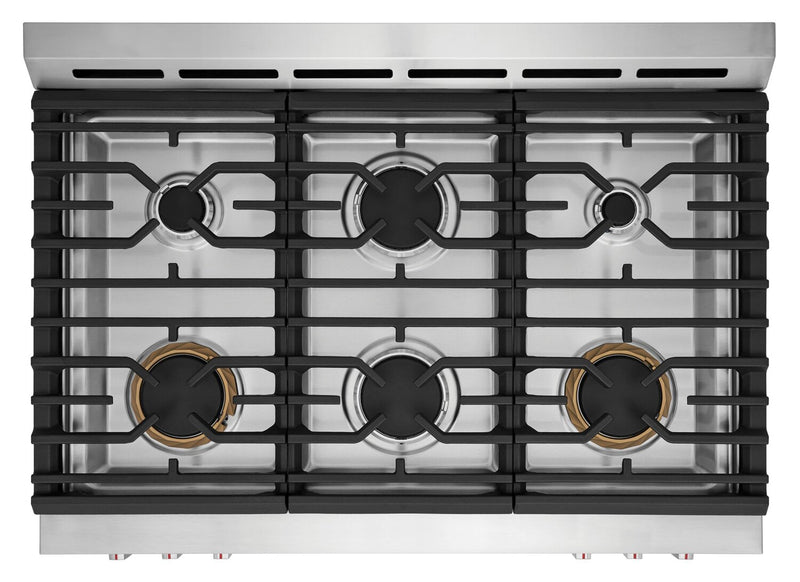 Frigidaire Gallery 36\" 4.6 Cu. Ft. Six-Burner Gas Range with Air Fry - Stainless Steel - GCFG3661AF