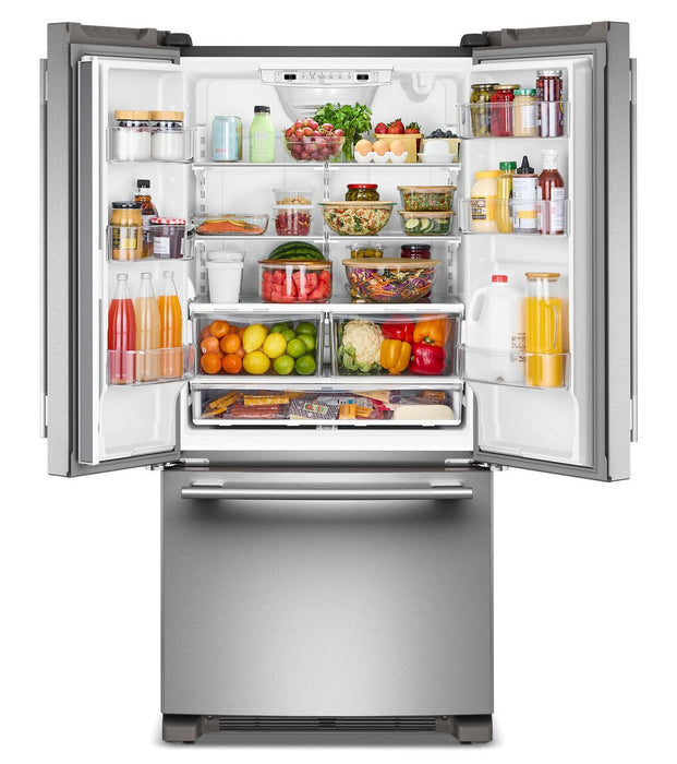 KitchenAid 33\" 22 Cu. Ft. Standard-Depth French Door Refrigerator - KRFF333SPS