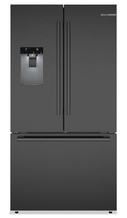 Bosch 21.6 Cu. Ft. French-Door Bottom Mount Refrigerator - Black Stainless Steel - B36CD52SNB