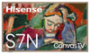 HISENSE 65\" CanvasTV QLED 4K UHD Smart Google TV (65S7N) - 2024 Model