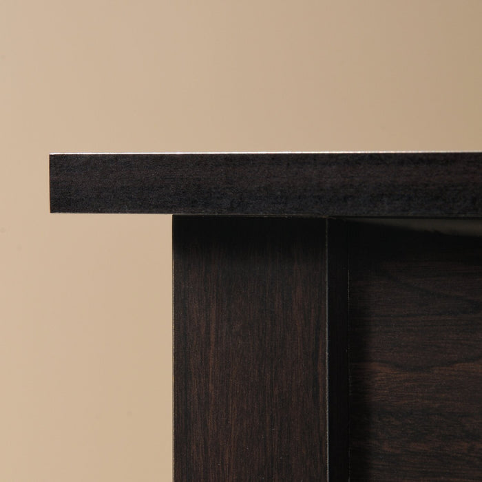 Murray 53” Traditional Lift Top Office Desk with Storage - Dark Brown