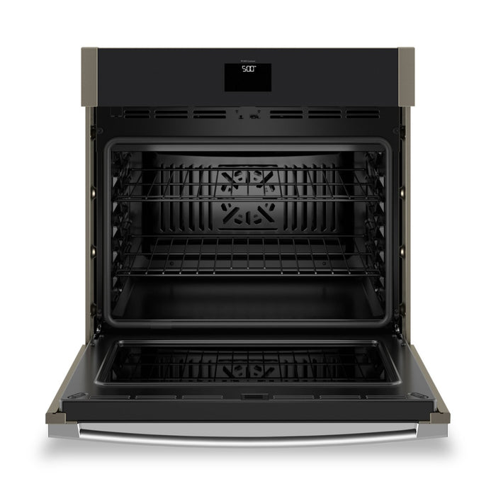 GE 30\" 5 Cu. Ft. Electric Single Wall Oven with No Preheat Air Fry - Slate - JTS5000EVES