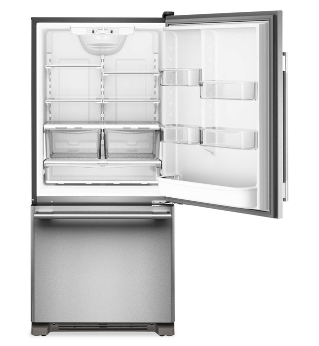 KitchenAid 30\" 19 Cu. Ft. Standard-Depth Bottom Mount Refrigerator - KRBR130SPS