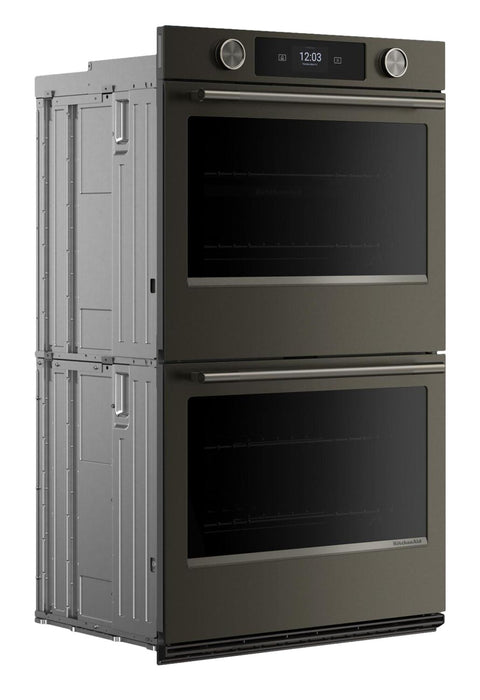 KitchenAid 30\" Smart Electric Double Wall Oven - Black Ore - KOED730SBE