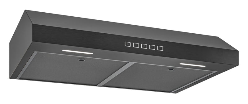 Broan GLA2 Series 36\" Under-Cabinet Range Hood - Black Stainless Steel - GLA2363BLS 