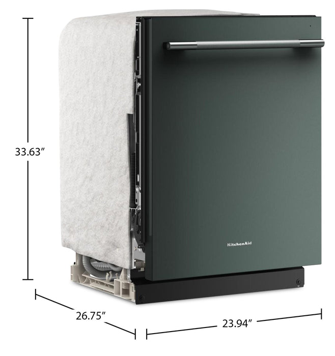 KitchenAid 24\" 41 dBA Dishwasher with Third Level Jet Rack – Juniper - KDTS324SJP