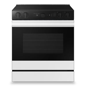 Samsung 6.3 Cu. Ft. Smart Electric Slide In Range with Oven Camera - White Glass - NSE6DB870012AC