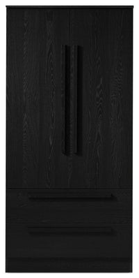 Alex Bedroom 2-Drawer Chest with Storage Cabinet, 33