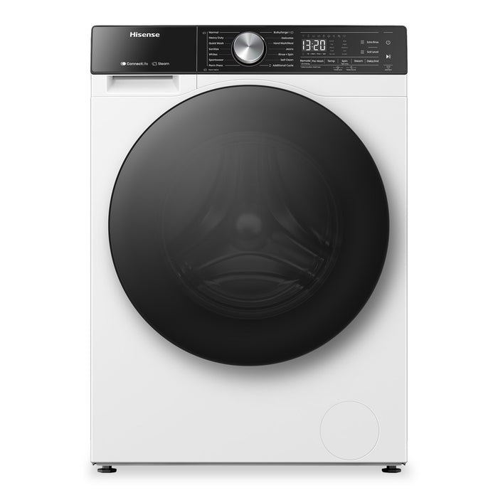 Hisense 3.1 Cu. Ft. Front Load Washer and 4.5 Cu. Ft. Dryer with Ventless Heat Pump Technology - White 