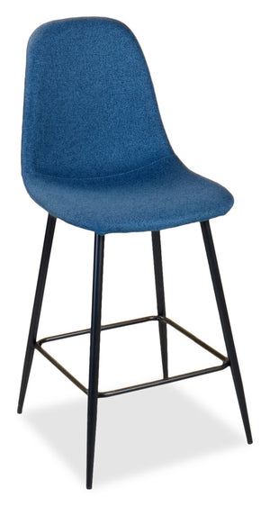 Jax Counter-Height Stool with Polyester Fabric, 26