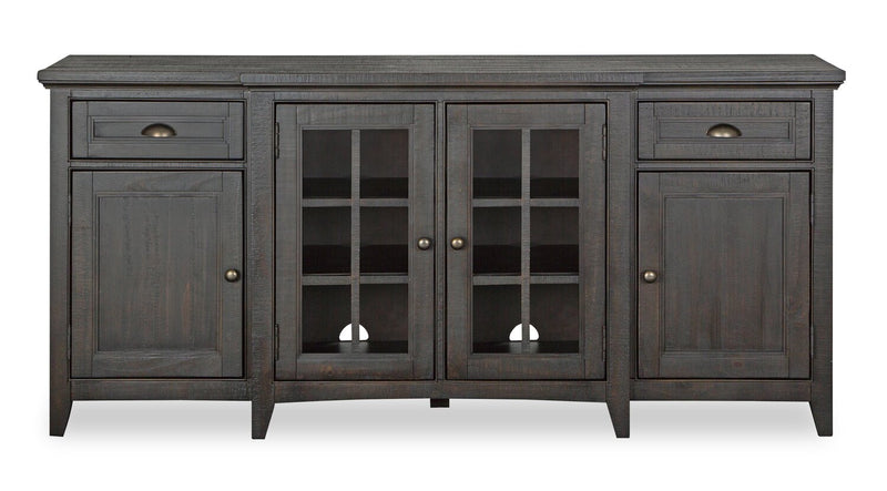 Wesley 70\" Traditional TV Stand with Storage and Cable Management for TVs up to 75\" - Graphite