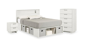 Everley Five-Piece Full Bedroom Package - White