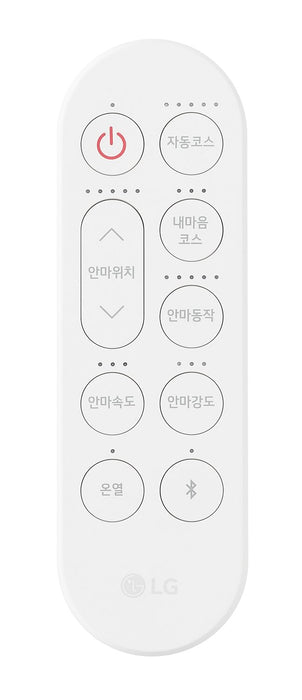 LG 29.6\" Leather-Look Fabric Reclining Massage Chair with Matching Ottoman - Brown