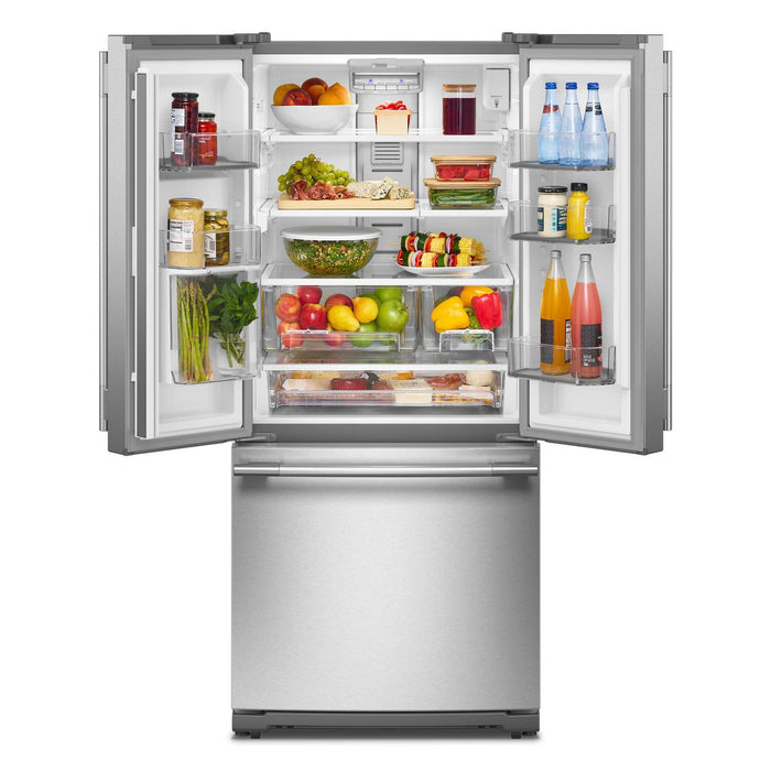 KitchenAid 20 Cu. Ft. 30\" French Door Refrigerator - PrintShield® Stainless Steel - KRFF330SPS