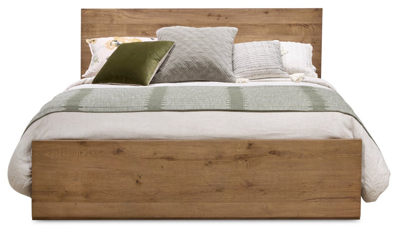 Scott Living Henri 6pc Bedroom Set with Bed, Dresser, Mirror & Nightstand, Wood, Brown - Queen Size