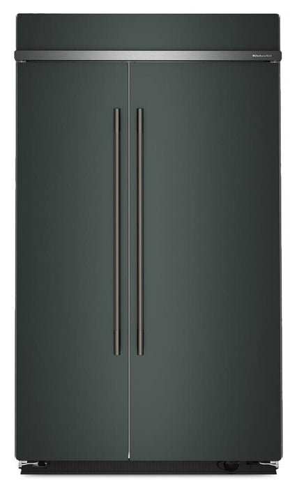Kitchenaid 48\" 29.4 Cu. Ft. Built-In Side-by-Side Refrigerator – Juniper - KBSN748SJP