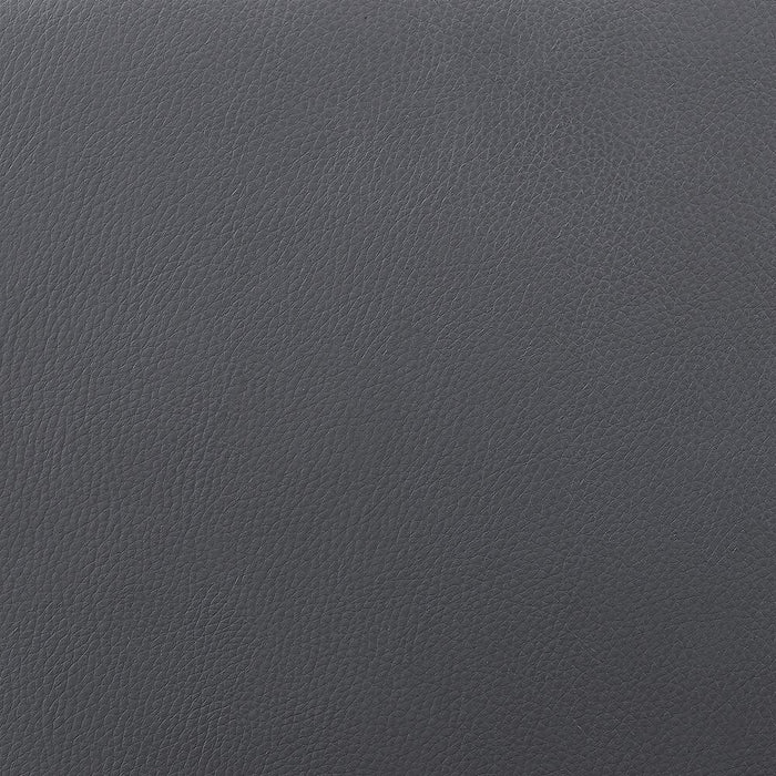 Apex Counter-Height Stool with Swivel Seat, Vegan Leather Fabric, Metal - Grey