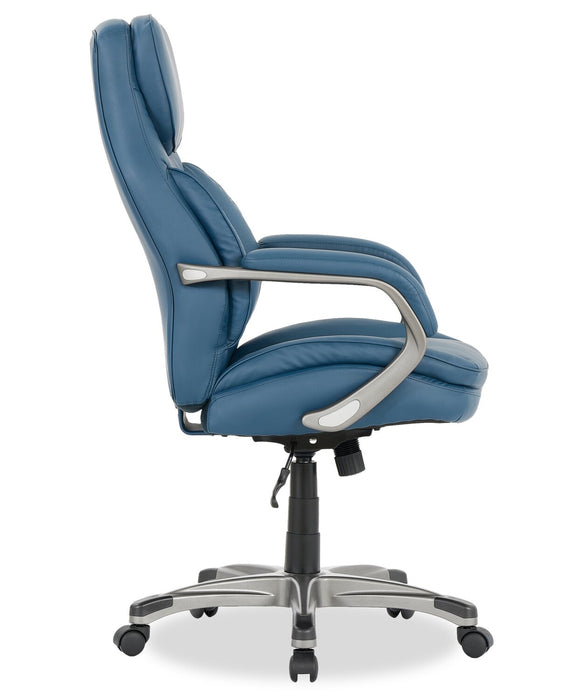 Sealy® Posturepedic Palisade 28\" Adjustable Ergonomic Office Chair - Blue
