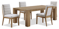 Lotus 5-Piece Upholstered Dining Set 