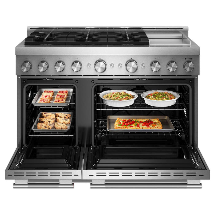 KitchenAid 6.3 Cu. Ft. 6 Burner Commercial-Style Gas Range – Stainless Steel - KFGD948SSS