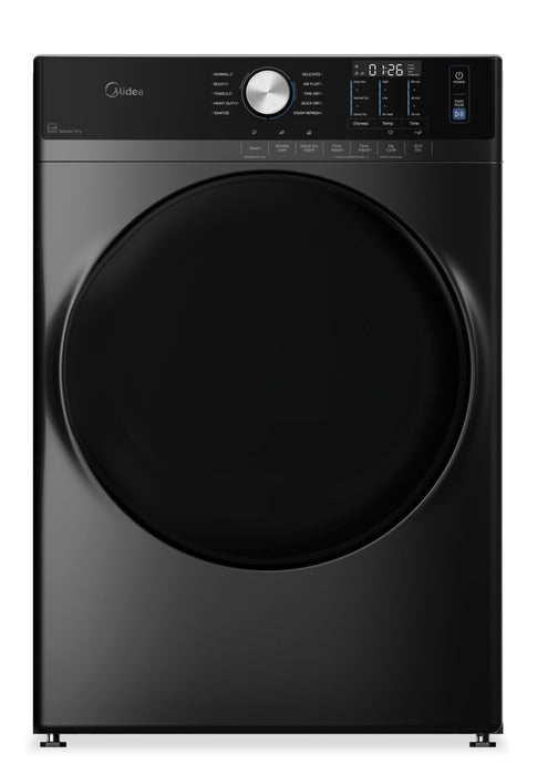 Midea 8.0 Cu. Ft. Tumble Dryer with Steam Care - Grey - MLHE52S7AGG
