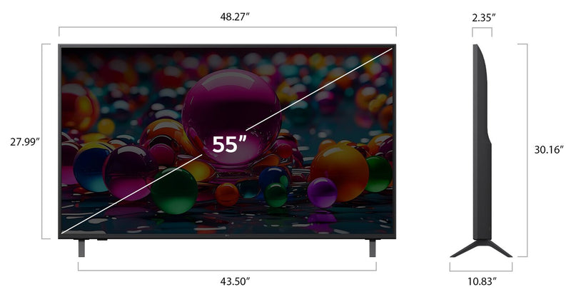 LG 55\" UA7000 4K UHD Smart webOS TV (55UA7000PUB.ACC) – 2025 Model