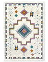 Ellis Multi-Colour Geometric Shag Area Rug - 5'3