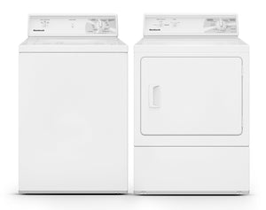 Huebsch 3.19 Cu.Ft. Top Load Non-Vended Commercial Washer and 7 Cu. Ft. Dryer - White